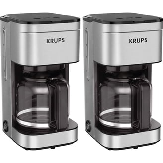 KRUPS, Coffee Maker, 10 cups, Stainless Steel, Easy to Clean