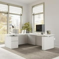 thumbnail image 3 of Stratus 72W Standing L Desk with File Cabinet in White - Engineered Wood, 3 of 8