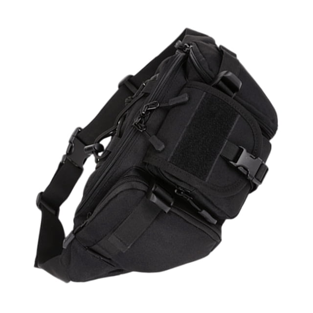Sonducket Riñonera con hebilla, cremallera multifuncional, impermeable, camuflaje, para hombre, riñonera, deporte, Camping, escalada al aire libre Mochilas de mochilero Negro seitruly OD022570-01