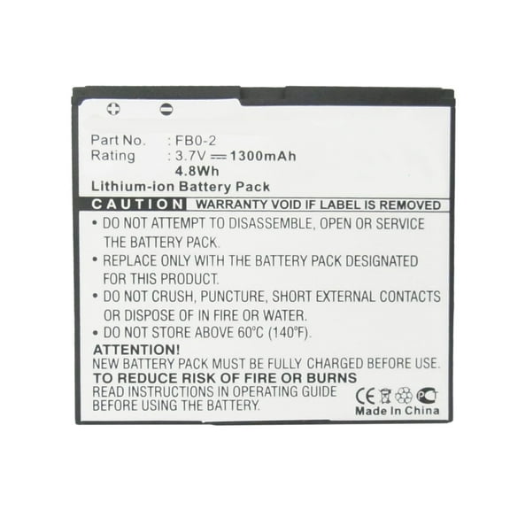Batteries N Accessories BNA-WB-L3884 Cell Phone Battery - Li-ion, 3.7, 1300mAh, Ultra High Capacity Battery - Replacement for Motorola FB0-2 Battery