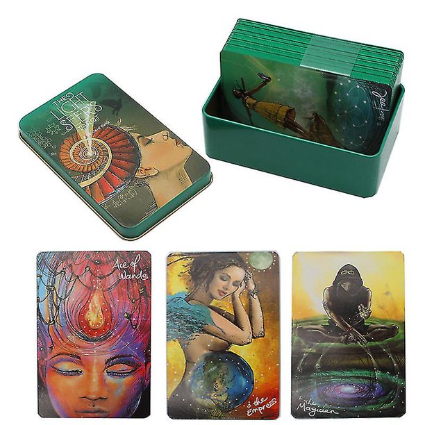 Light Seers Tarot Deck In A Tin Box Gilded Edge For Beginners