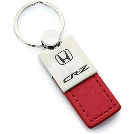 Honda CR-Z Keychain & Keyring - Duo Premium Red Leather