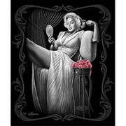 dga marilyn monroe signature collection super soft queen size plush blanket - sitting pretty