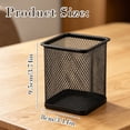 thumbnail image 3 of GZJCKJY 1 Pack Mesh Metal Pen Holder for Desk, 3.14×3.74IN Pencil Holder Workspace Organizers for Office- Desk Accessories & Storage Products, Black, 3 of 7