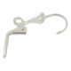 thumbnail image 5 of 50 piezas de pendientes de palanca francesa con gancho abierto, accesorio para hacer joyas Blanco plateado, 5 of 7