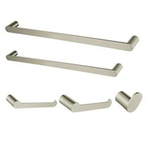 Kingston Brass BAHK6112478SN Wall Mount 5-Piece Bathroom Accessory Set, Brushed Nickel