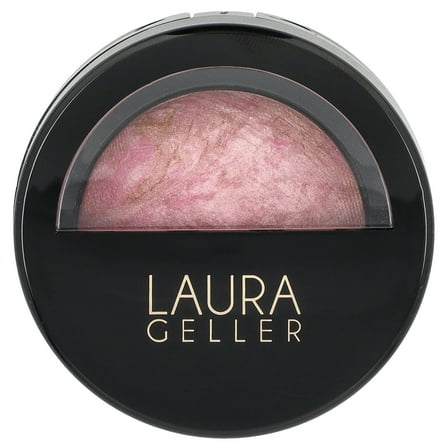 LAURA GELLER NEW YORK Baked Blush-n-Brighten Marbleized Blush for Cheeks - Pink Buttercream - Natural Finish - Buildable Color
