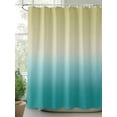 thumbnail image 2 of Shower Curtains Green and Yellow Ombre Bath Curtain Gradient Gradual Color Waterproof Bathroom Shower Curtain Set with Hooks Decoration 72 x 84 Inches, 2 of 7