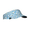 thumbnail image 2 of Yiaed Blue Popcorn Print Sport Sun Visor Hats Adjustable Empty Top Baseball Cap Cotton Ball Caps for Women and Men, 2 of 5