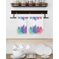thumbnail image 3 of Purple Leaves Kitchen Dish Towels for Drying Dishes Set of 4, Spring Summer Botanical Farmhouse Modern Waffle Weave Microfiber Hand Tea Bathroom Towels Quick Dry & Absorbent Towel 15.7x23.6, 3 of 7