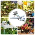 thumbnail image 5 of Avión 3D Veleta de Jardín Molinillo Viento Metal Anticorrosión Enchufable Spinner Resistente A la Intemperie, 5 of 5