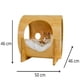 thumbnail image 3 of Cama Cilindro para Gato Zona de Rebajas Madera Natural, 3 of 4