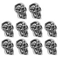 thumbnail image 1 of Colgantes de cabeza de calavera de aleación Jadeshay 10 piezas llaveros rendimiento sólido, 1 of 14