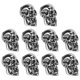 thumbnail image 4 of Colgantes de cabeza de calavera, 10 piezas Colgantes de cabeza de calavera de aleación con llaveros con orificio Colgantes de cabeza de calavera Valor inmejorable, 4 of 9