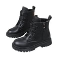 thumbnail image 3 of Girls Boots for Fall and Winter Cozy Casual Side Zipper Girls Boots, 3 of 9