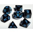 thumbnail image 2 of Blue Orcish Script DnD Dice Set | Dungeons and Dragons | 7 Dice RPG Polyhedral Set, 2 of 2