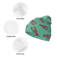 thumbnail image 3 of Lsque Cartoon Lobsters 4 Pattern Knitted Beanie, Unisex Winter Hat, Knit Hat Winter Beanies Thick Fisherman Beanies Cuffed Plain Skull Caps, 3 of 6