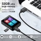 thumbnail image 3 of MP3 Music Player 32GB with Bluetooth, Portable Mini Music Player with 1.8 inch Screen, Speakers, FM Radio, Recorder, Up to 512GB, Black, 3 of 6