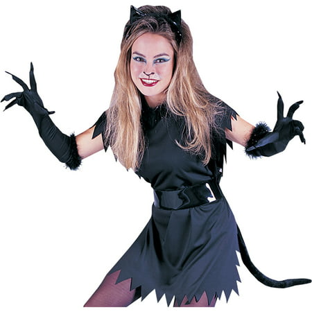 Morris Costumes Womens Cat Set Ears Tail Instant Fancy Dress Black, Style FW8130C