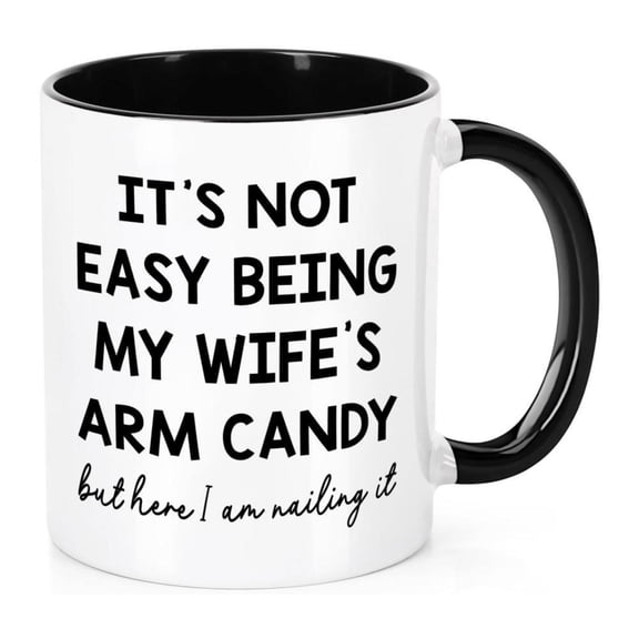 Funny Husband Coffee Mug Nailing It Marriage Humor 11oz Ceramic Cup Dishwasher Microwave Him from Wife Birthdays Anniversaries Valentine s Father s Day Anniversary Gifts Husband