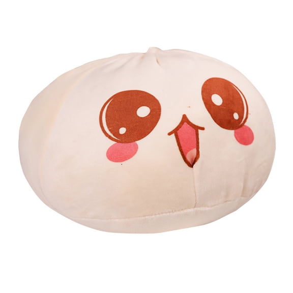 Btomtd Cute Bun Throw Pillows, 12 Inch Stuffed Dumpling Cushion, Decorative Pillow for Sofa Bed, Gift for Teens Adults, E