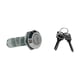 thumbnail image 5 of Pack 4 Pzs Cerradura De Acero Con Llave P/ Gabinete plateado 5.5cm, 5 of 6