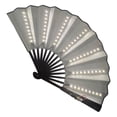 thumbnail image 3 of 2 uds LED ventilador plegable nocturno accesorios de mano decoración regalo luz para boda cumpleaños Color Blanco Violeta Sunnimix Abanico plegable, 3 of 8