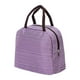 thumbnail image 2 of Bolsa térmica aislante con forro de aluminio - Bolsa bento a rayas para oficina, picnic y viajes - Impermeable y fácil de limpiar, 2 of 4