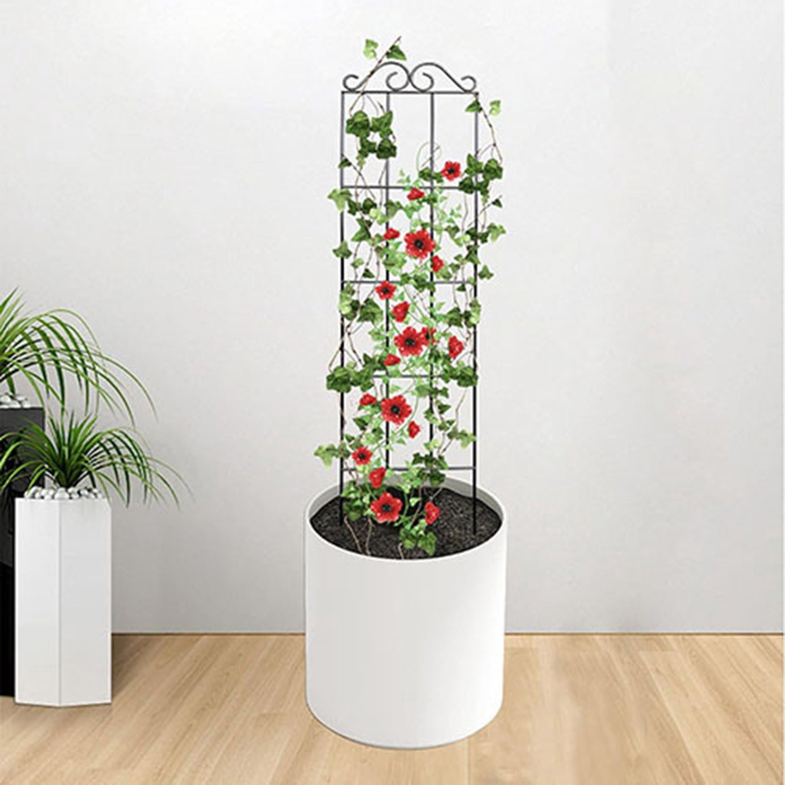 LYCAQL 4 Pcs Garden Vine Trellis Mini Climbing Trellis Trellis for Garden T-shaped Flower Stand Grid