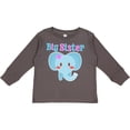thumbnail image 3 of Inktastic Big Sister Elephant Girls Long Sleeve Toddler T-Shirt, 3 of 5