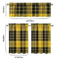 thumbnail image 6 of Kitchen Curtains 36 Inch Short - 3 Panel Set, Rod Pocket Window Curtain, 100% Polyester for Farmhouse, Cafe, Kitchen, Living Room, Bedroom, Rustic Buffalo Plaid & Geometric Design, Easy Wash, 6 of 6