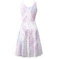 thumbnail image 5 of FcBaudy Robe Sans Manches à Col Rond, Robes d'Été pour Femmes, Robes pour Femmes Mode d'Été pour Dames Robe Longue Imprimée Sans Manches Robe pour Femme, 5 of 5
