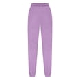 thumbnail image 5 of Women Flare Ribbed Pants High Waist Elastic Wide Leg Sweater Pant Lounge Pajama Pants Comfy Open Bottoms Palazzo, 5 of 6