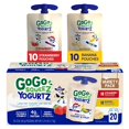 thumbnail image 1 of yogurtZ Variety Pack, Strawberry & Banana, 3 oz (Pack of 20), Kids Snacks Made from Real Yogurt and Fruit, No Fridge Needed, Gluten Free, Nut Free, Recloseable Cap, BPA Free Pouches, 1 of 5