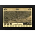 thumbnail image 2 of Wellge 18x13 Black Modern Framed Museum Art Print Titled - Burlington Iowa - Wellge 1889, 2 of 5