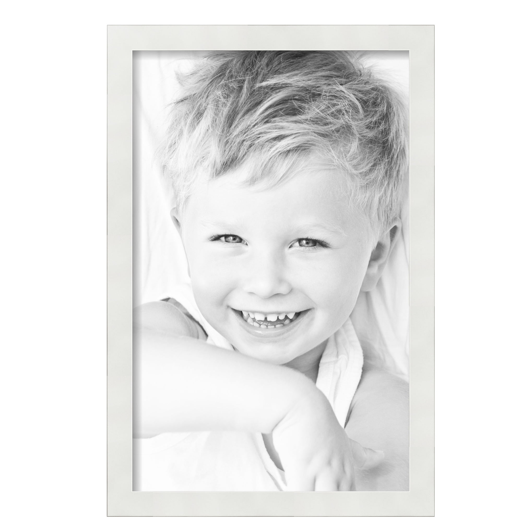 ArtToFrames 14" x 22" White Picture Frame, 14x22 inch White MDF Poster Frame (WOM-3930),  Pack