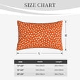 thumbnail image 4 of Fuzoiu Dots On Orange Background Print Fuzzy Pillowcases, Super Soft Pillow Case Cover with Zipper for Bedroom, Sofa, Couch,Cozy Pillow Shams for All Seasons-14"x20", 4 of 6
