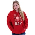thumbnail image 3 of Got Up Just Nap Sleepy Lazy Geeky Unisex Plus Size Hoodie Brisco Brands 2X, 3 of 6