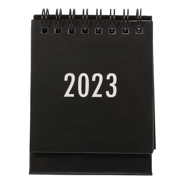 Calendar Desk 2023 Monthly Small Table Calendar Standing Desktop Weekly
