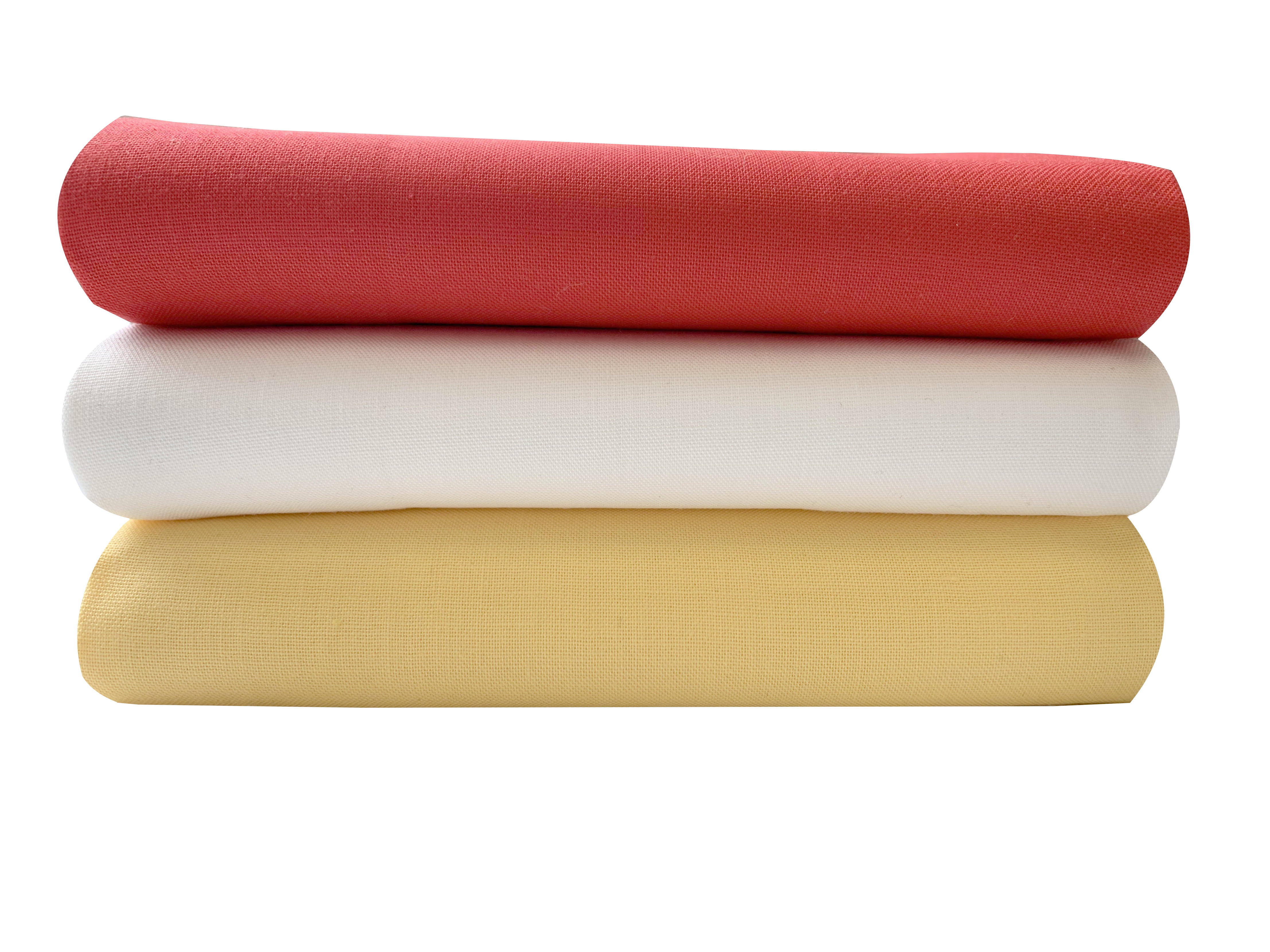 (2 pack) Mainstays 100% Cotton 1 Yard Precut Fabric Solid White