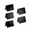 Black-Glossy, variant on SEIWEI 5pcs Dining Table Mini Chalkboard Double-Sided Small Blackboard Erasable Record Board Price Tags (White-Mate)