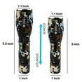 thumbnail image 4 of 2pc G1000 Military Tactical Flashlight 5 Modes Zoomable Adjustable Focus - Ultra Bright LED Tactical Flashlight - Full Kit (Camo Dark Brown), 4 of 4