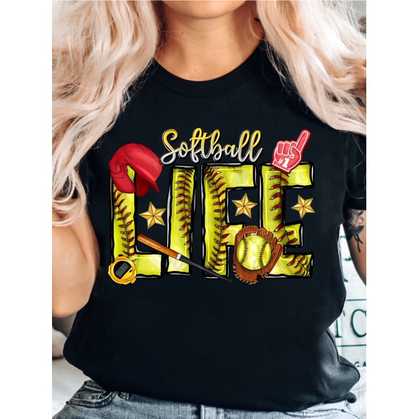 Softball Graphic Tee, Game Shirt, Family Tee for Softball Players