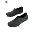 thumbnail image 3 of PULLIMORE Water Skin Sports Shoes Barefoot Quick-Dry Aqua Beach Yoga Stripe Socks Slip-on For Men Women Kids "Black,L", 3 of 7