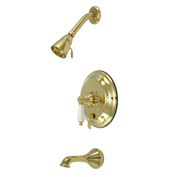 Elements Of Design Eb36320pl Single Handle Tub And Shower Trim - Brass