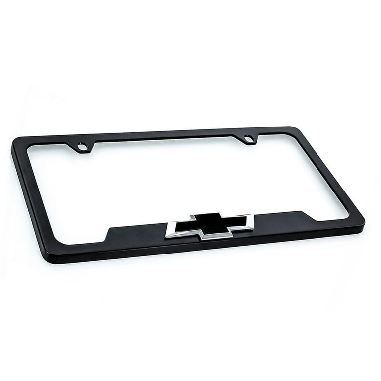 Black chevy license plate frame deals