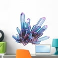 thumbnail image 1 of Blue Purple Crystal Gem Wall Decal Wallmonkeys Peel and Stick Graphics (24 in W x 21 in H) WM502697, 1 of 4