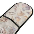 thumbnail image 4 of Yayeee Double Oven Mitt Kitchen Heat Resistant Baking 35" x7" Quilted Glove, Orange Watercolor Seashells, 4 of 6