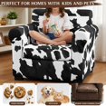 thumbnail image 5 of Chririnla 2 Pcs Armchair Sofa Cover for Living Room Armchair Slipcover with Stretch for Pet, Cow Patterned Chair Slip Cover, 5 of 8