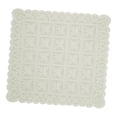 thumbnail image 4 of Mantel protector de mesa, hermosos accesorios para fotos, regalos, beige y blanco, a prueba de polvo. 60 cm x 60 cm, 4 of 9